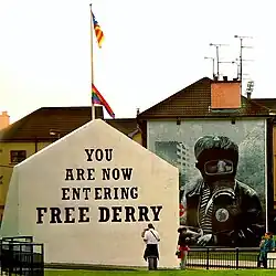 Peinture murale dans le quartier républicain.