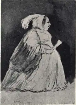 Caricature de la reine mère Désirée Clary.