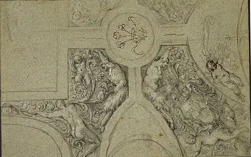 Projet de décoration de voûte, château de Windsor, Royal Collection