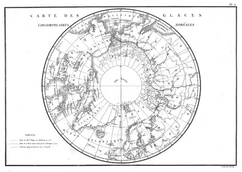 pl. 2 : Carte des glaces circumpolaires boréales.
