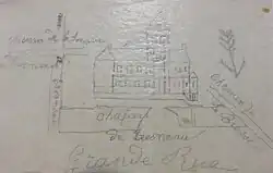 Dessin du château de Tresneau