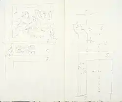 Décors du Vestibule Supérieur. Stockholm, NMH CC 1074.