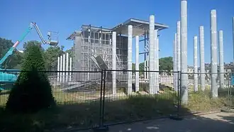 Le 1er juin, démontage en cours.