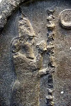 Nabonide sur la stèle de Babylone. British Museum.