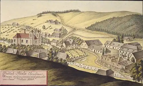 Bělá nad Svitavou en 1815, par Joann Venuto.