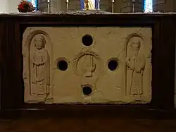 Devant d’autel médiéval, église Notre-Dame-de-l’Assomption.