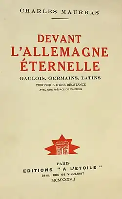 Image illustrative de l’article Devant l'Allemagne éternelle