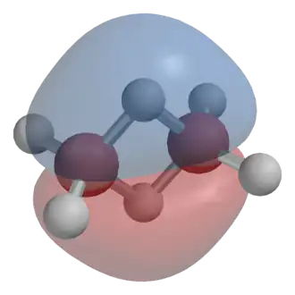 Liaisons banane du diborane.