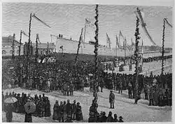 Baptême de l'aviso "Pfeil" à Wilhelmshaven