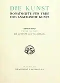 Die Kunst, vol. 1, 1900.
