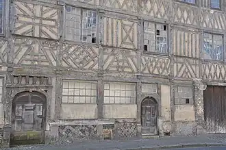 Détail de la façade, en septembre 2011.