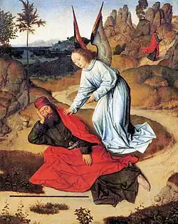 Le Sommeil d'Élie par Dirk Bouts.