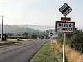 Entrée de Dieue-sur-Meuse.