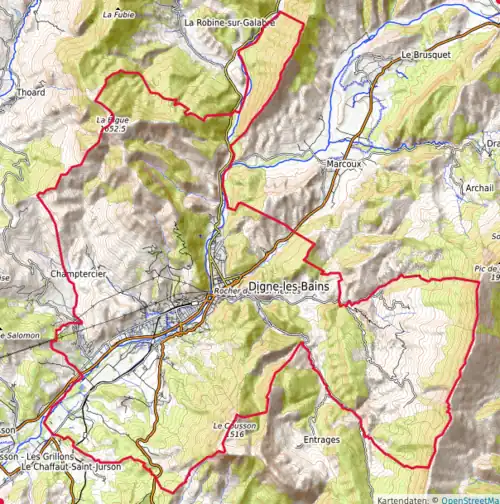 Carte topographique.