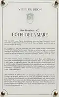 Plaque d'information trilingue (français, anglais et allemand)