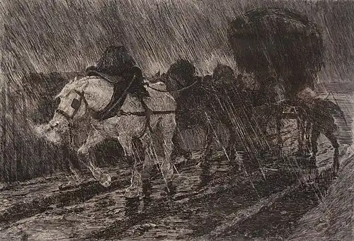 Diligence nocturne (1889), Madrid, Museo Ulpiano Checa&nbsp;(es).