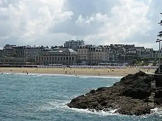 Plage de l'Écluse à Dinard.