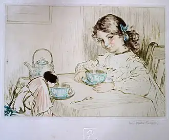 Dinnette, eau-forte originale