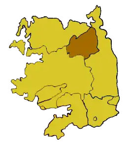 Le diocèse avec la province ecclésiastique d'Armagh.