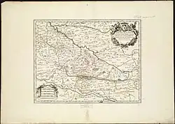 Carte du diocèse de Lavaur en 1683