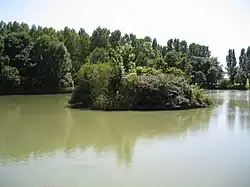 Le plan d'eau en 2009.