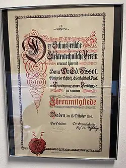 Diplome Baden 15 octobre 1916