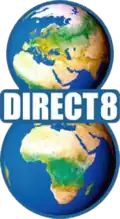 Logo de Direct 8 du 31 mars 2005 au 16 décembre 2006.
