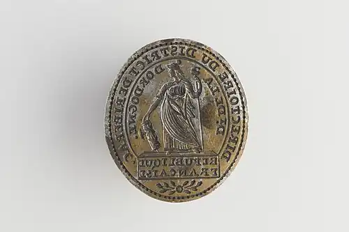 Sceau du directoire du district de Ribérac, musée Carnavalet, Paris.