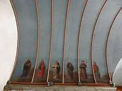 Le plafond de l'église.