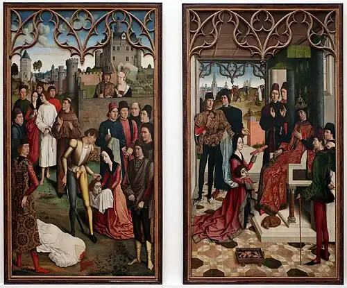 Dieric Bouts et atelier, La Justice de l'empereur Otton, vers 1471-1482, Musée Oldmasters, Bruxelles.