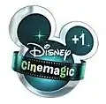 Logo de Disney Cinemagic +1 du 4 septembre 2007 au 8 mai 2015.