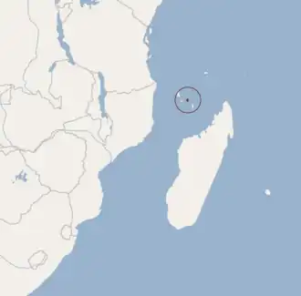 Description de l'image Distribution of Myotis anjouanensis.png.