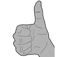 Le signe du Pampou avec l'avant bras mu rapidement de haut en bas.