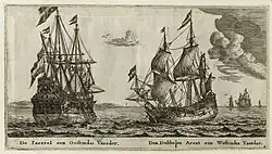 De Paerrel een Oostindis Vaerder, Den Dubbelen Arent een Westindis Vaerder, v. 1650.