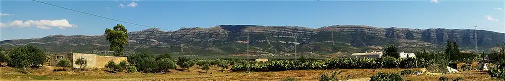 Vue panoramique du djebel Serj.