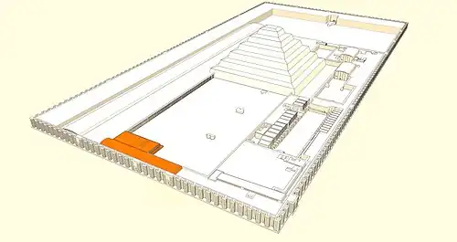 Position de la tombe sud.