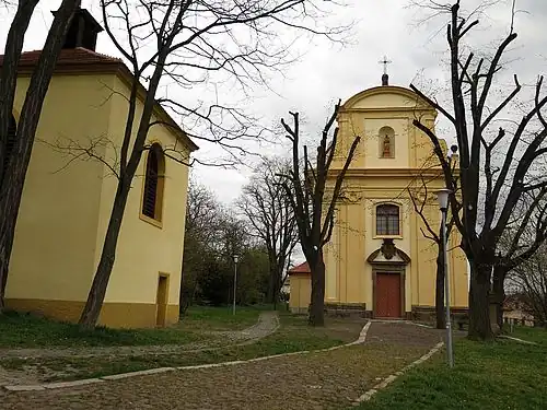 Dlažkovice : église Saint-Venceslas.