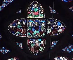 La Vierge et les élus couronnés du Paradis.