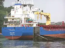 Cul en tableau d'un cargo.