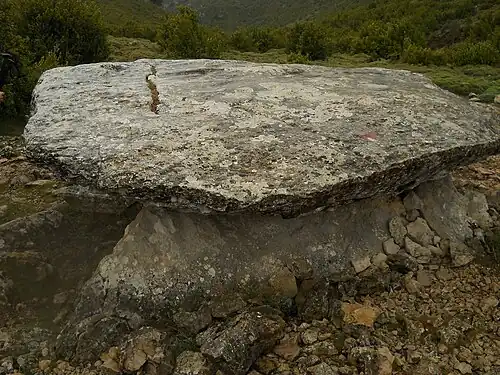 Vue sur la dalle de couverture