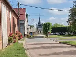 La rue Principale et l'église.