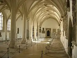 La salle funéraire.