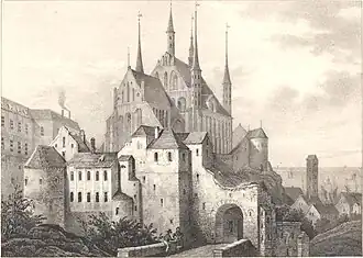 Lithographie de Heinrich Wilhelm Teichgräber (1839).