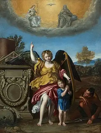 Replica del dipinto assegnato alla bottega del Domenichino, Wilanow, Polonia
