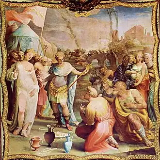 La Clémence de Scipion (1524)Domenico BeccafumiPalazzo Bindi Segardi, Sienne