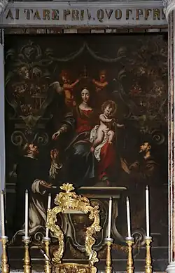 Donation du Rosaire à saint Dominique et la donation du cordon à saint François, Bastia