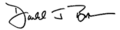 Signature de Don Bacon