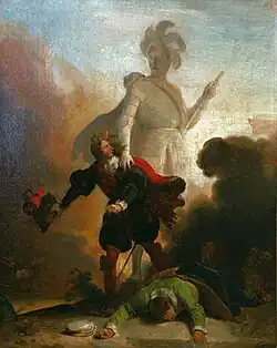 Don Juan et la statue du commandeur par Fragonard.