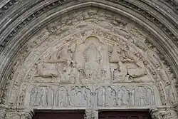 Tympan du portail occidental