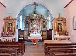 L'intérieur de l'église Notre-Dame-en-sa-Nativité.